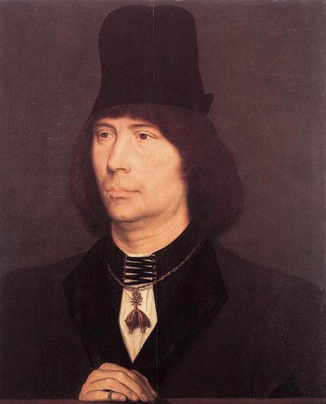 Memling Portrait du grand batard de Bourgogne Musee Conde Chantilly
