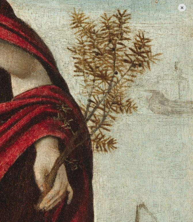 Piero di Cosimo Allegorie de la Chastete NGA detail genievre