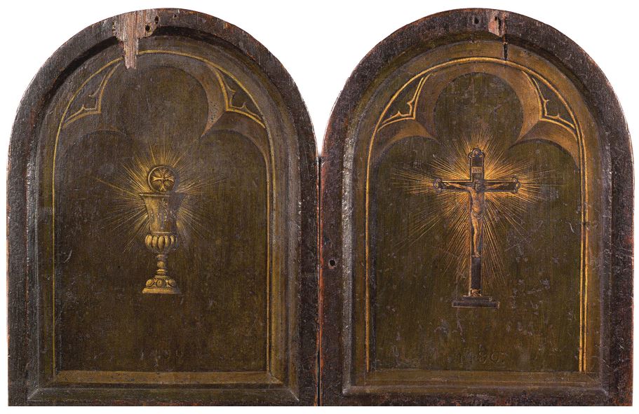 master-of-the-legend-of-saint-ursula-madonna-with-three-donors-1486 Musee des BA Anvers revers Verougstraete p 332