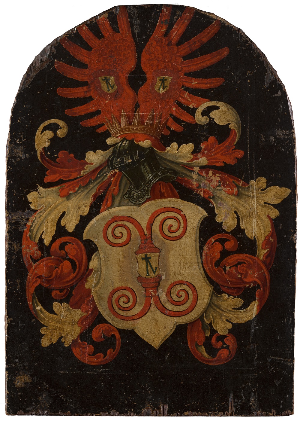 Barthel Bruyn l'Ancien, Portrait of Elisabeth Bellinghausen 1538-39 Mauritshuis reverse