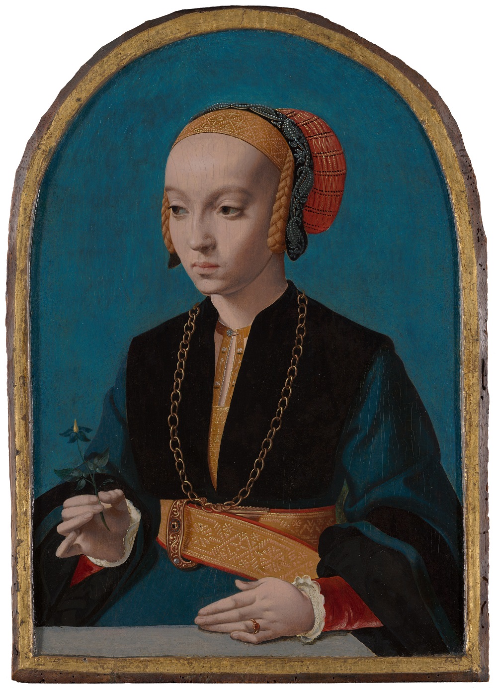 Barthel Bruyn l'Ancien, Portrait of Elisabeth Bellinghausen 1538-39 Mauritshuis