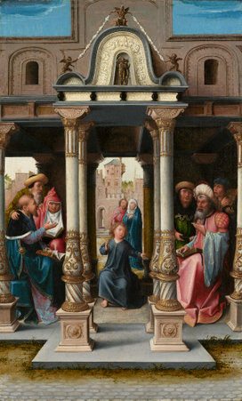 Bernard-van-Orley-Christ-parmi-les-docteurs-1513-NGA