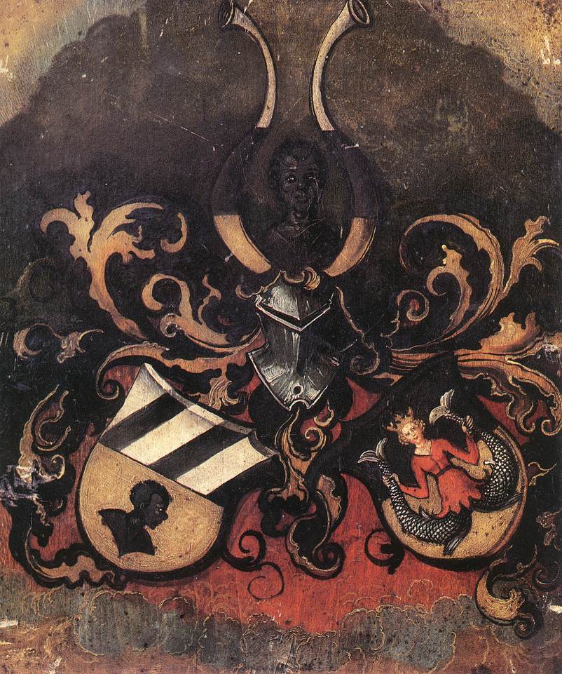 Durer 1499 armoiries combinees des familles Tucher et Rieter Schlossmuseum Weimar