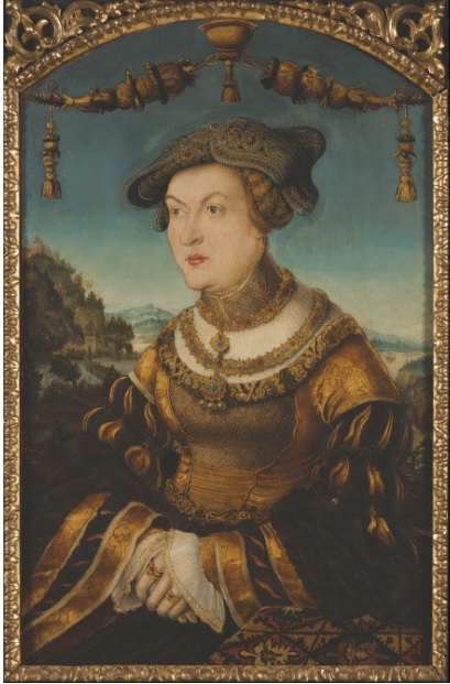 HANS SCHWAB VON WERTINGER Duchesse Jacobee de Bade 1526 Brukenthal National Museum, Sibiu, Romania