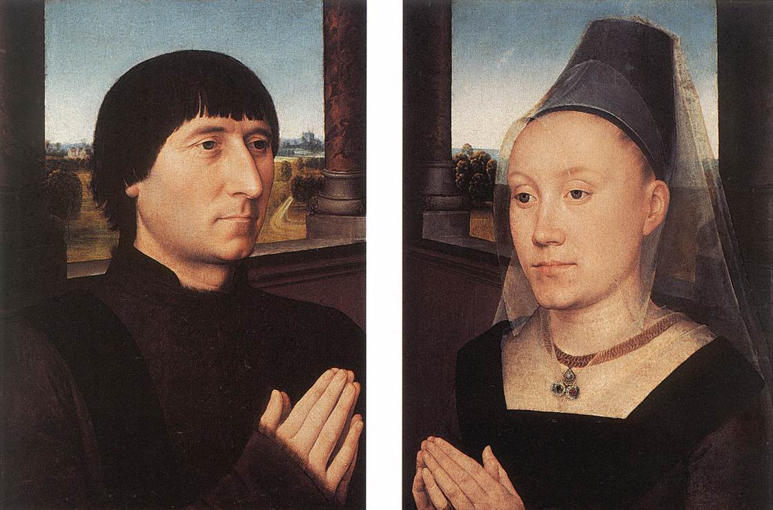 Hans_Memling mayor of Bruges Willem Moreel Barbara van Vlaendenbergh vers 1482 musees royaux des Beaux-Arts de Belgique