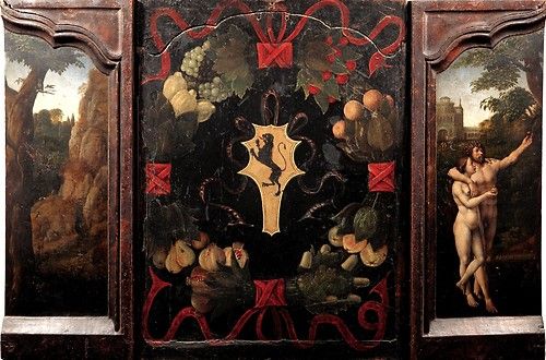 Jan Gossart Gerard David The Malvagna Triptych, ca. 1513–15 revers