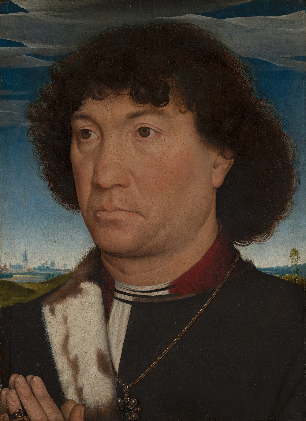 Memling Portrait d'un membre de la famille Lespinette Mauritshuis La Haye
