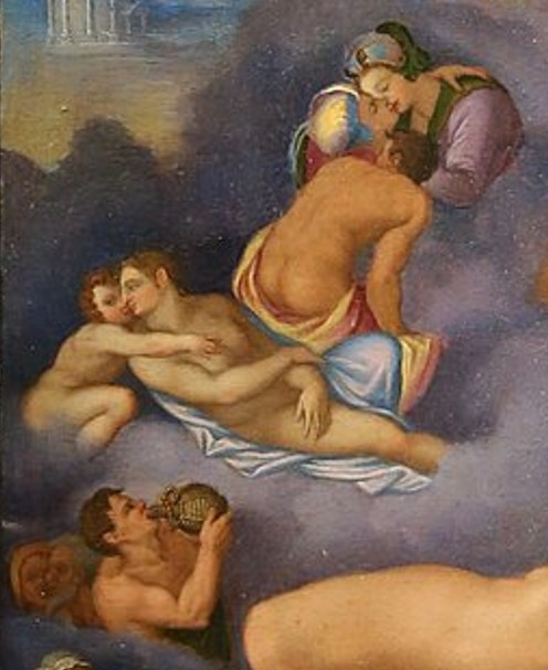 allessandro allori 1570-80 ca allegory of dream Offices Florence detail Luxure