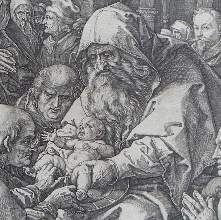 1594 GOLTZIUS La Circoncision detail gotzius jesus