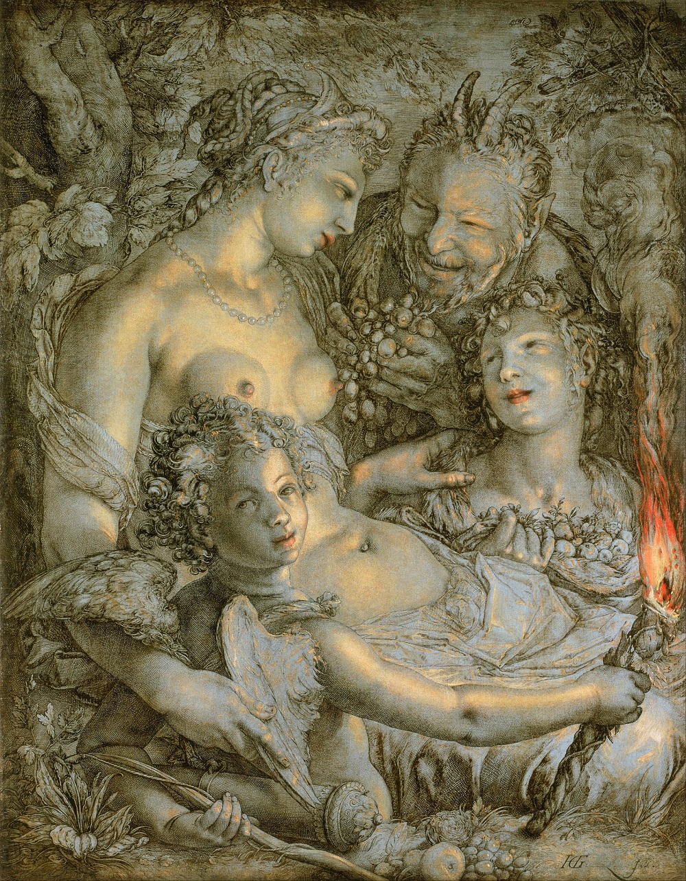 1600-03 Goltzius Sine Cerere et Libero friget Venus, Philadelphia Museum of Art