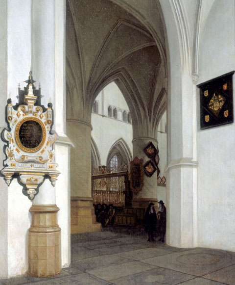 1666 Job_Berckeyde-Interior_Bavokerk
