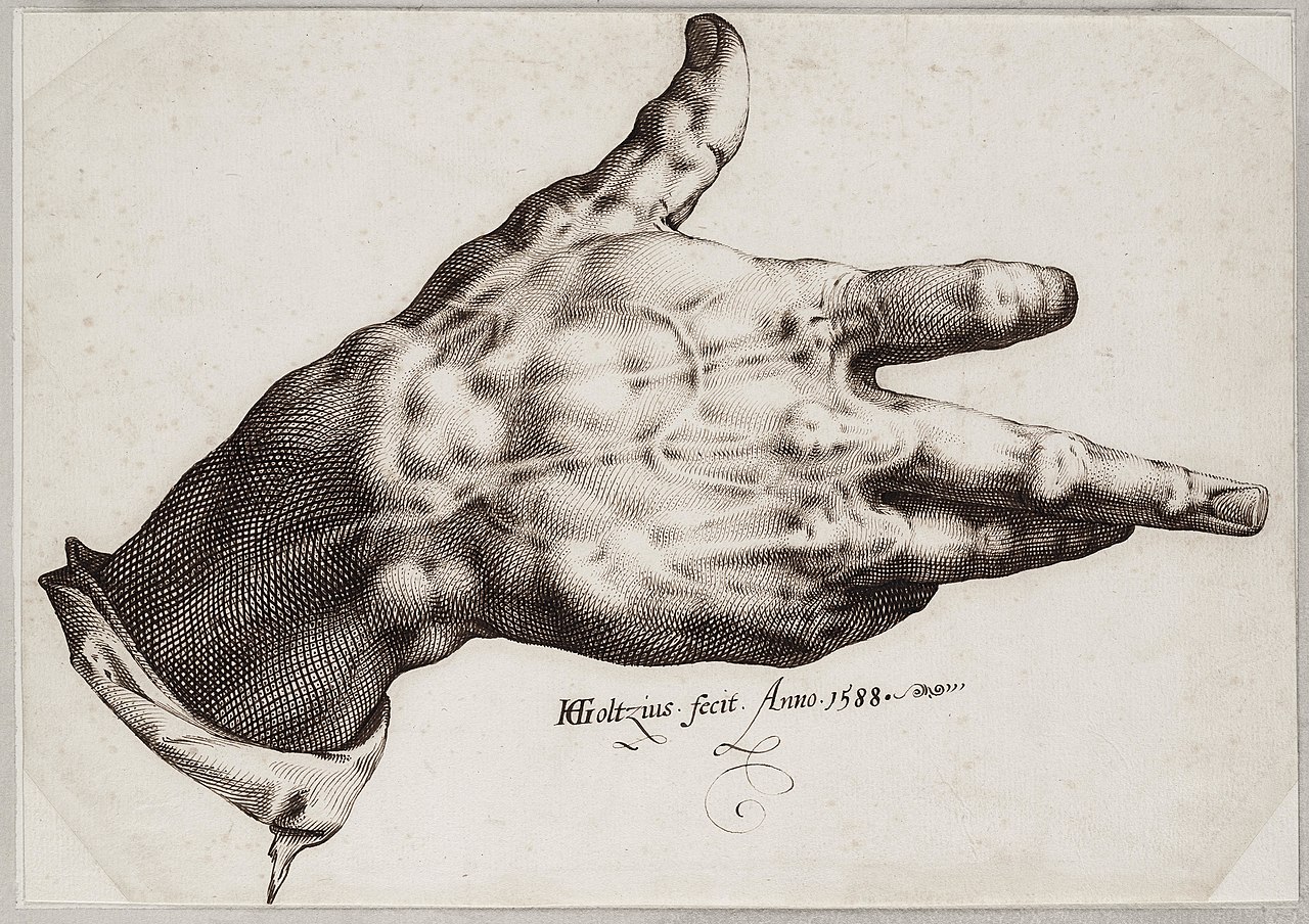Goltzius's Right Hand, 1588 Teylers Museum, Haarlem