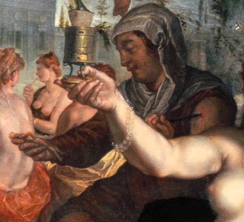 Hendrick_Goltzius_Hermes_presenting_Pandora_to_King_Epimetheus,_1611 kunstmuseum basel detail melpomène