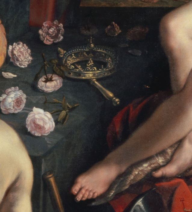 Hendrick_Goltzius_Hermes_presenting_Pandora_to_King_Epimetheus,_1611 kunstmuseum basel detail scetre