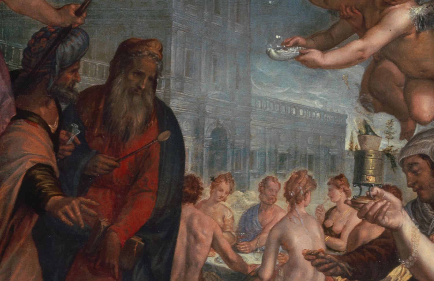 Hendrick_Goltzius_Hermes_presenting_Pandora_to_King_Epimetheus,_1611 kunstmuseum basel detail trismegiste
