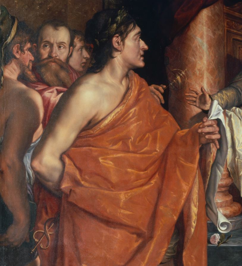 Hendrick_Goltzius_Hermes_presenting_Pandora_to_King_Epimetheus,_1611 kunstmuseum basel detaile Mercure