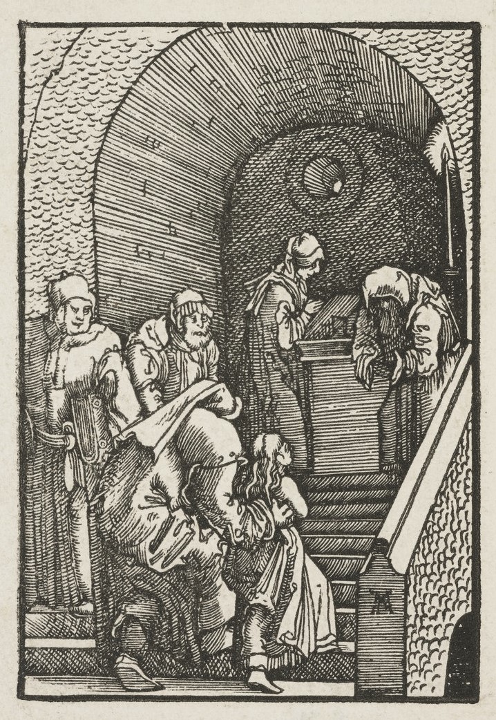 Albrecht_Altdorfer_-_The_Fall_and_Redemption_of_Man-_Presentation de Marie au temple
