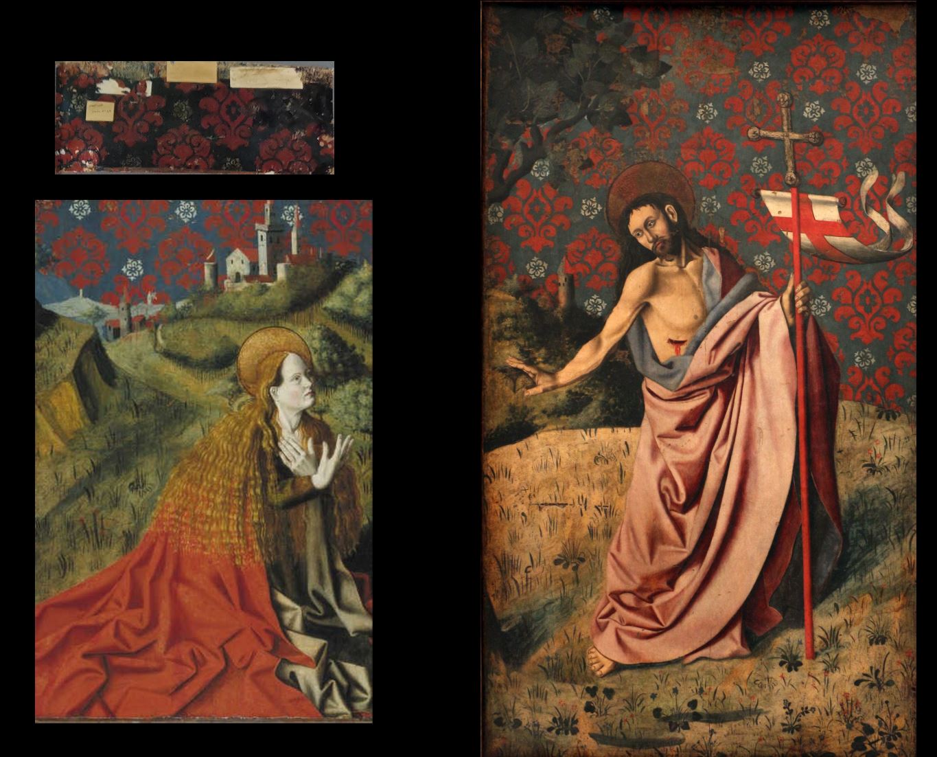 Barthélémy d'Eyck (attr) 1445 ca Musée du Vieil-Aix Annonciation triptyque revers