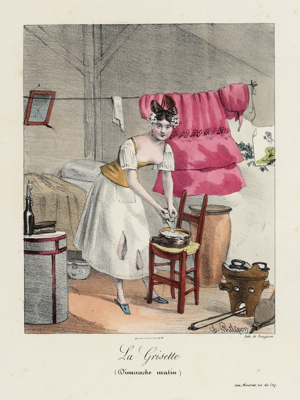 La Grisette (Dimanche matin) (Titre inscrit (lettre))