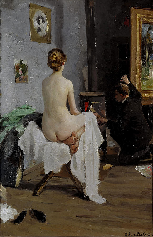 1896 janis-rozentals the-artists-studio, Latvia museum of arts, Riga