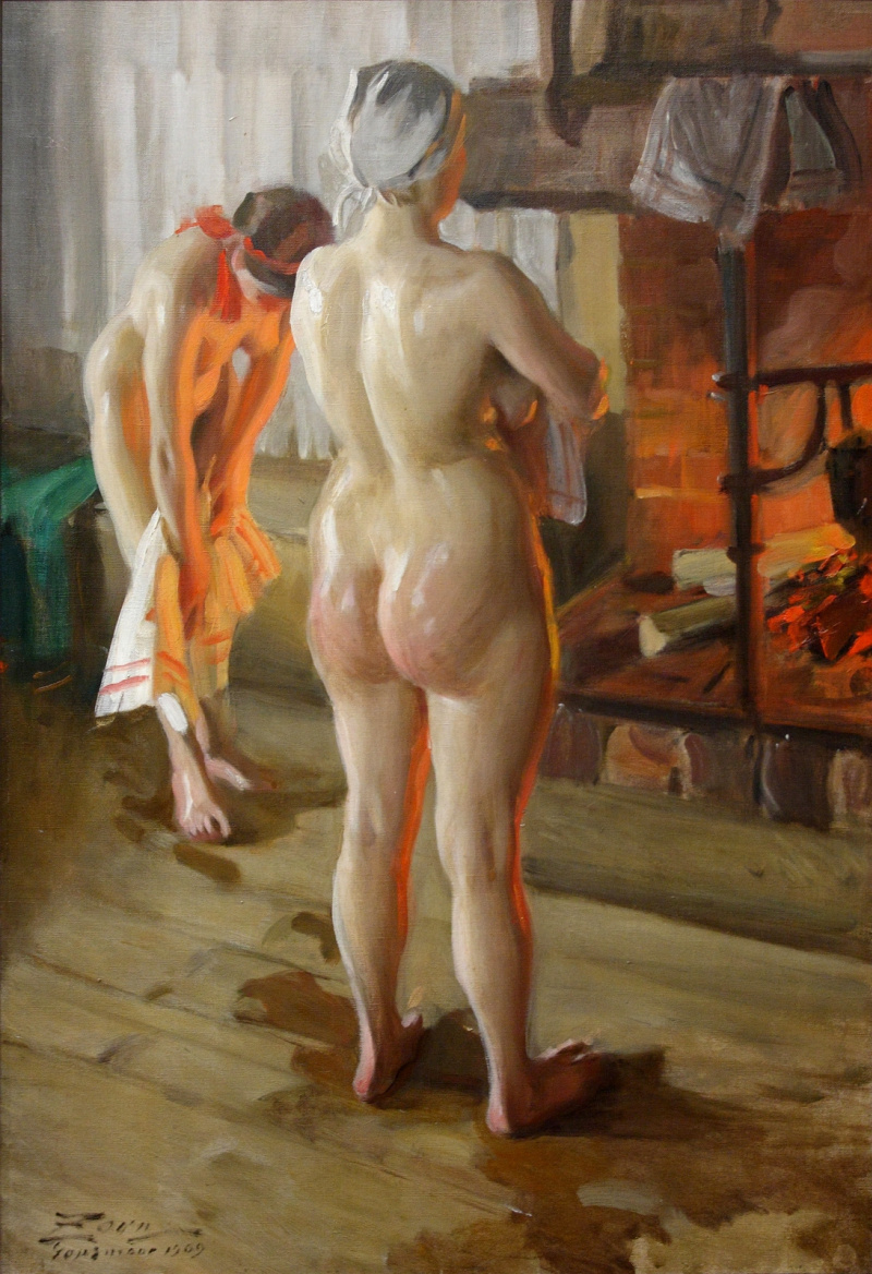 1909 Anders_Zorn_-_Mor_och_dochte Zorn Collections,