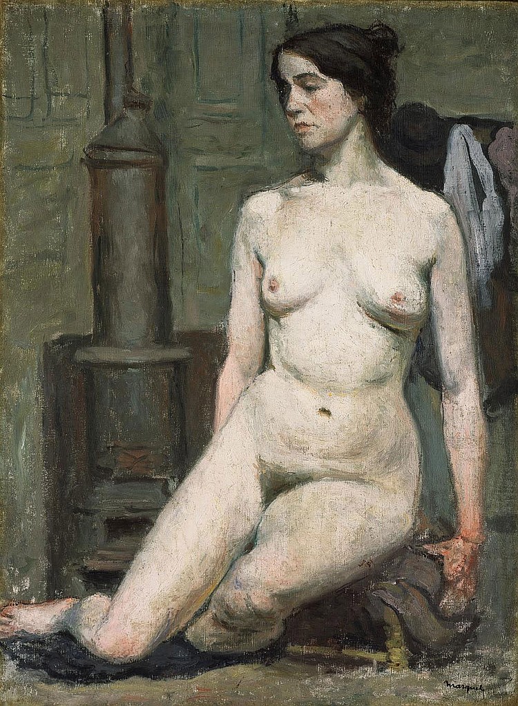 1910 ca Albert_Marquet_-_Nu_au_poele