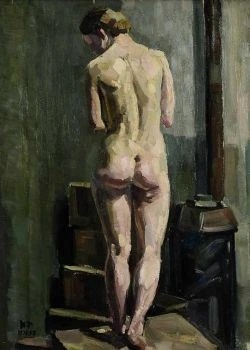 1917 Max Feldbauer Weiblicher Ruckenakt