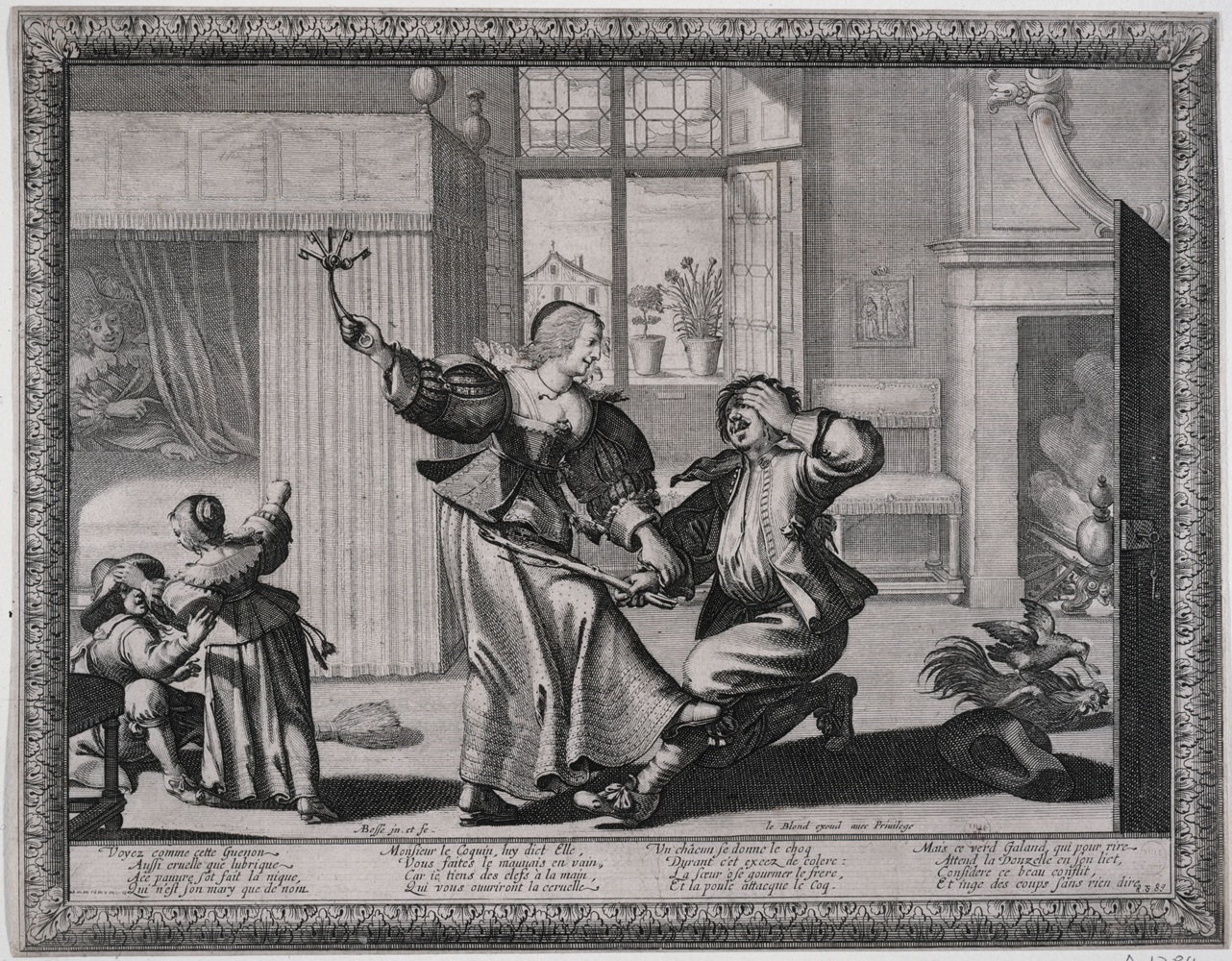 1633-ca-bosse_abraham-La-femme-qui-bat-son-mari-Carnavalet