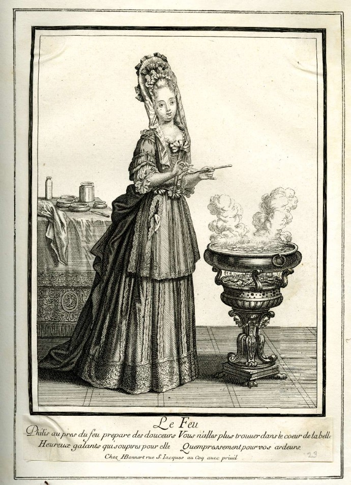 1678-1700 Le Feu, Henri Bonnart II British Museum