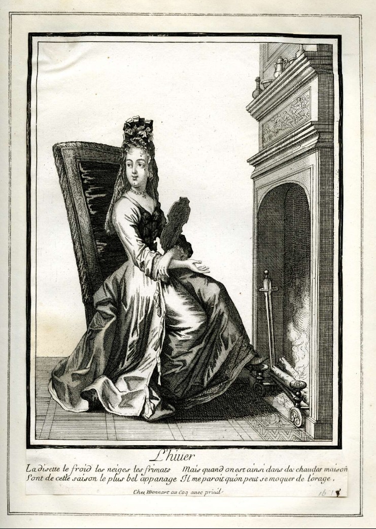 1678-1700 l'Hiver, Henri Bonnart II British Museum