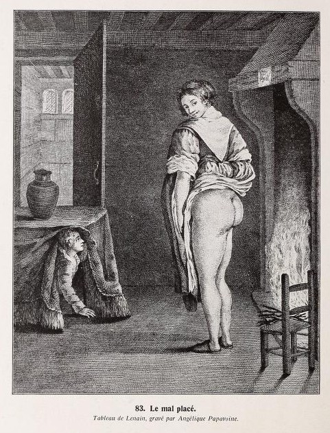 1785 Angélique Papavoine d'apres Lenain Eduard Fuchs, L'élément érotique dans la caricature p 154