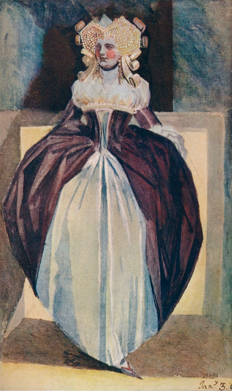 1791 Henry_Fuseli Femme en costume du XVIIe siècle