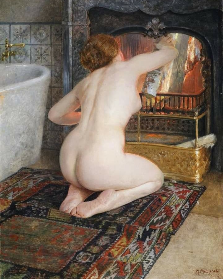 1896 Nikolai Sergeevich Matveev La cheminée Russian Art Center, Kaliningrad