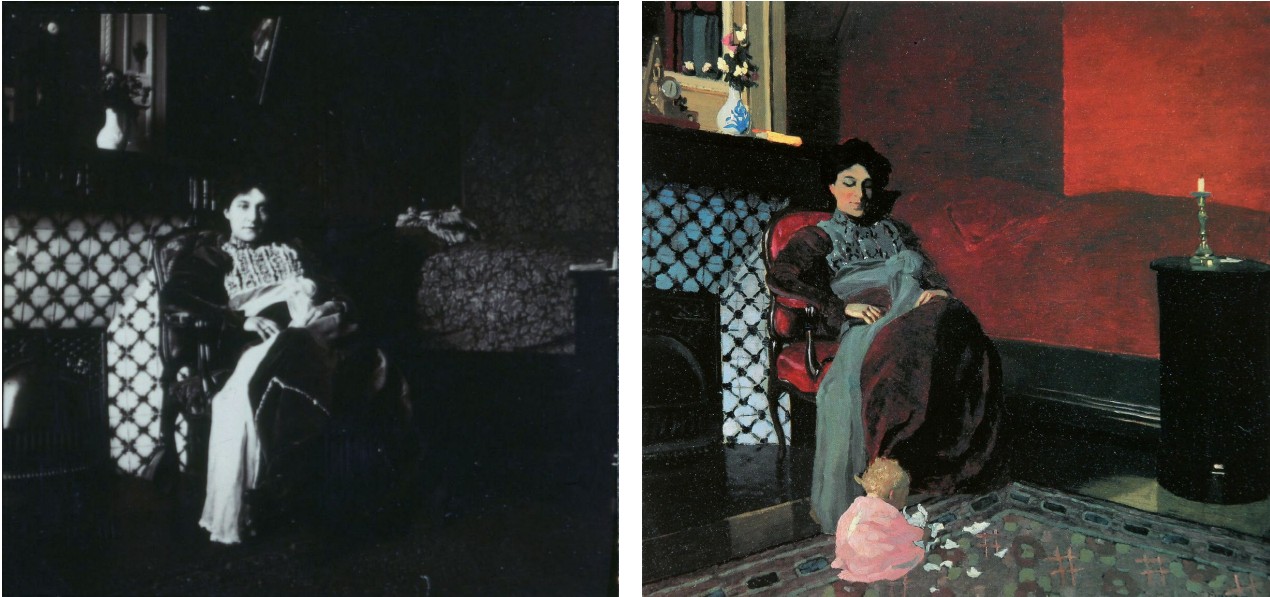 1899 Valloton La Chambre rouge Etretat Art Institue chicago