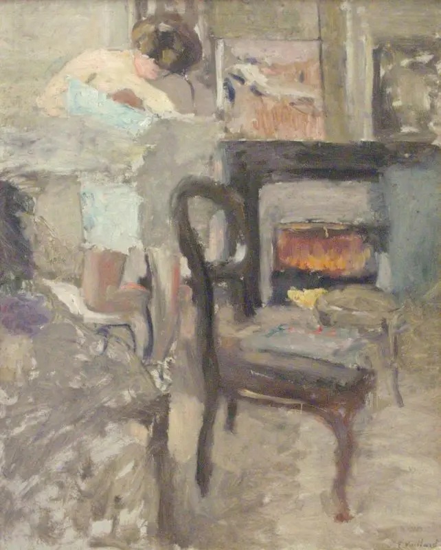 1902-03 vuillard Modèle lisant devant la cheminée Israel museum Jerusalem