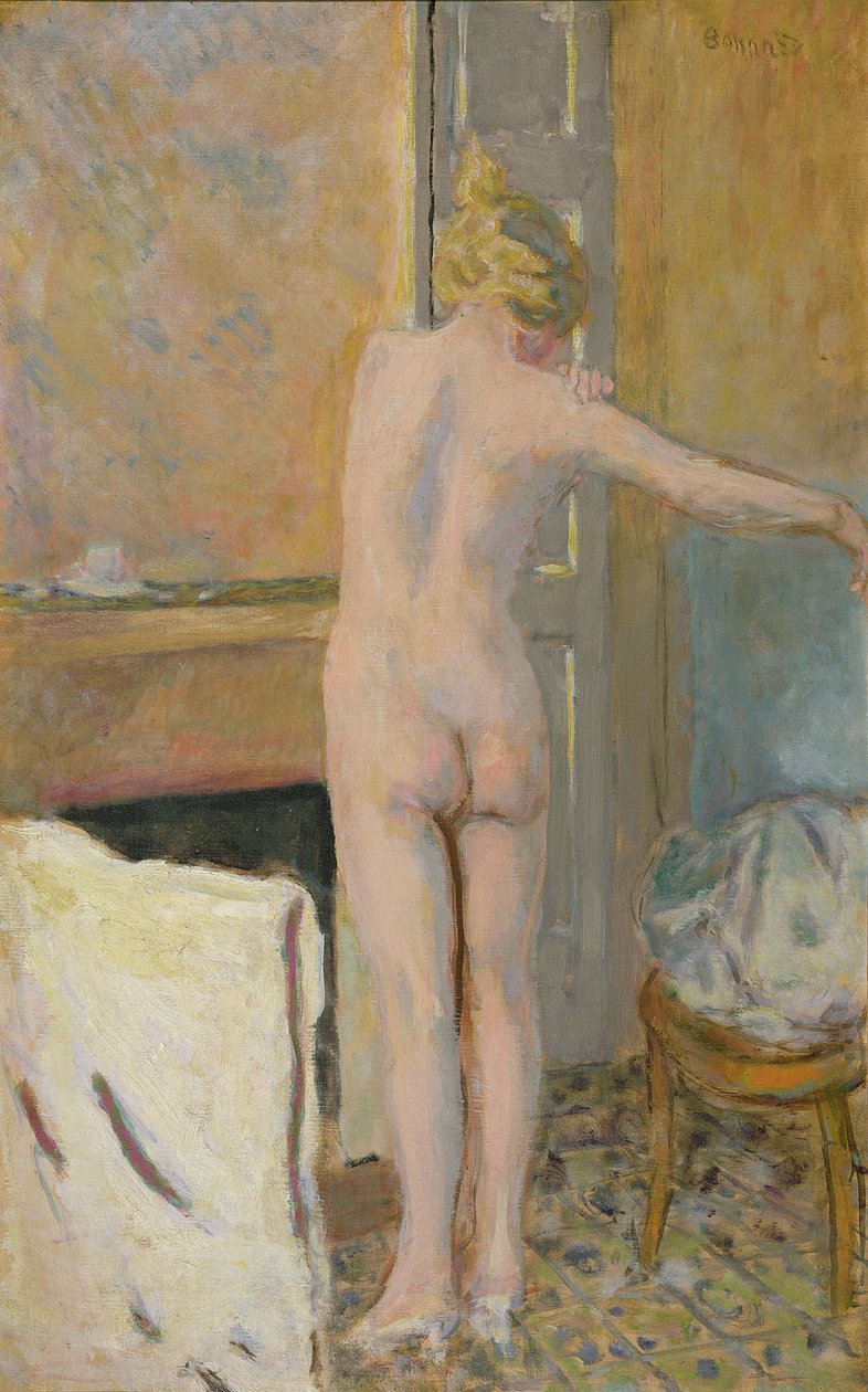1913 Bonnard_-_Nude_in_front_of_a_Mantelpiece