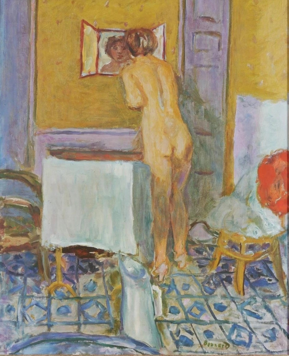 1915 pierre-bonnard-nu-à l'etoffe rouge Kunstmuseum bale