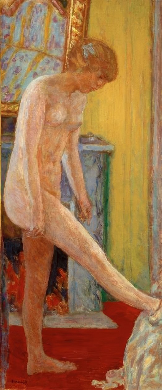 1919 Pierre_Bonnard_-_Jeune_fille_nue_devant_la_cheminee Kunst Museum Winterthur