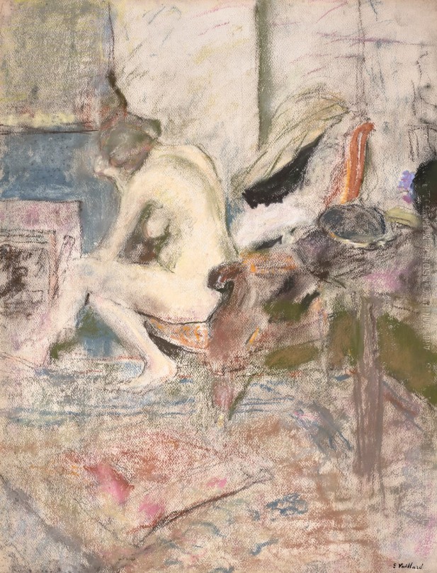 1922-25 Vuillard Femme nue près de la cheminée coll part