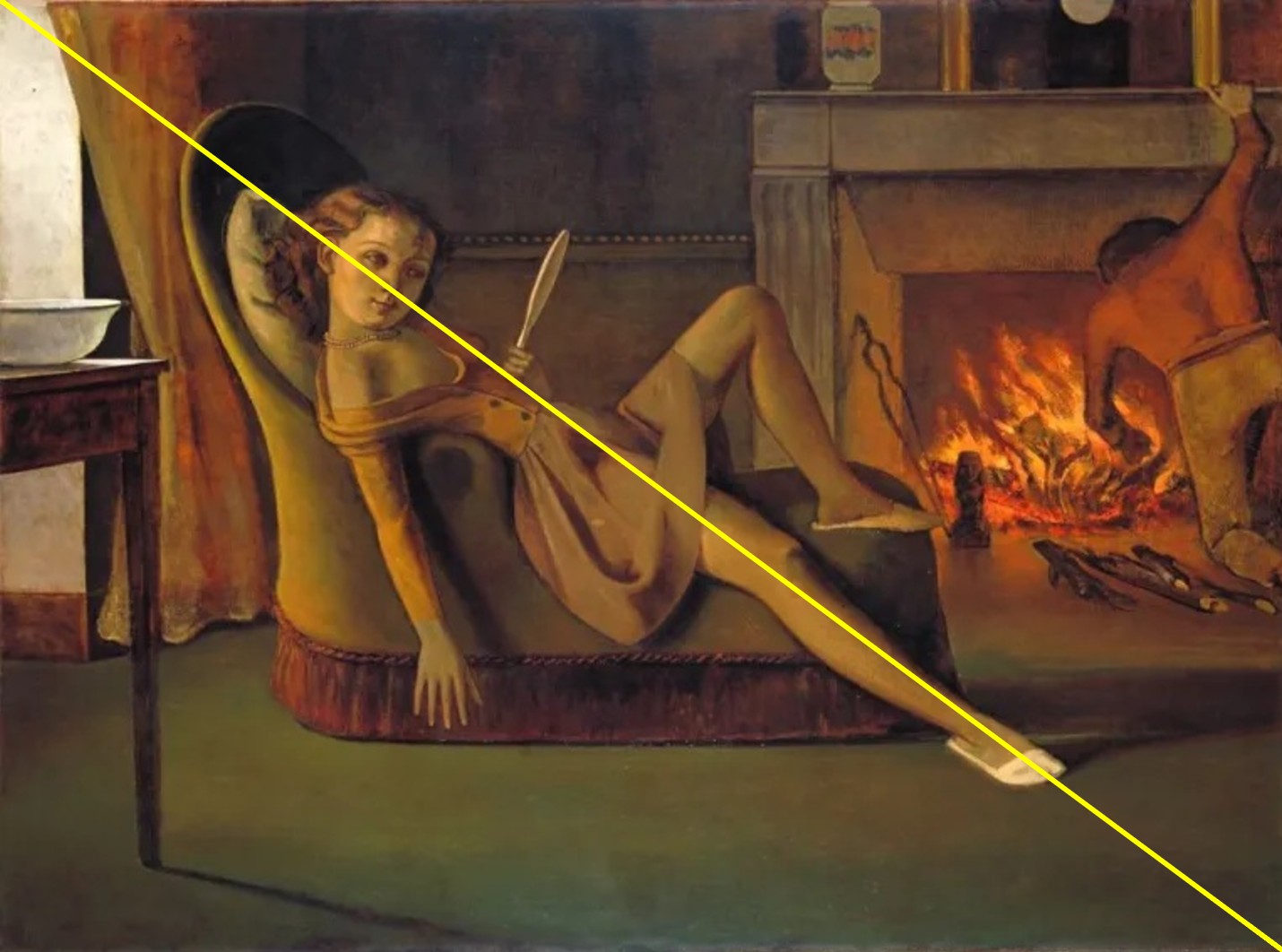 1944-46 the-golden-days-by-balthus Smithsonian Institution, Washington schema