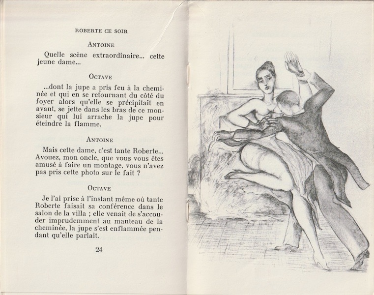 1952-53 Pierre Klossowski La Cheminée ill pour Roberte ce soir