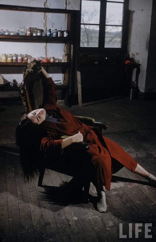 1956 balthus Frederique Tison Chassy reportage LIFE photo Loomis Dean