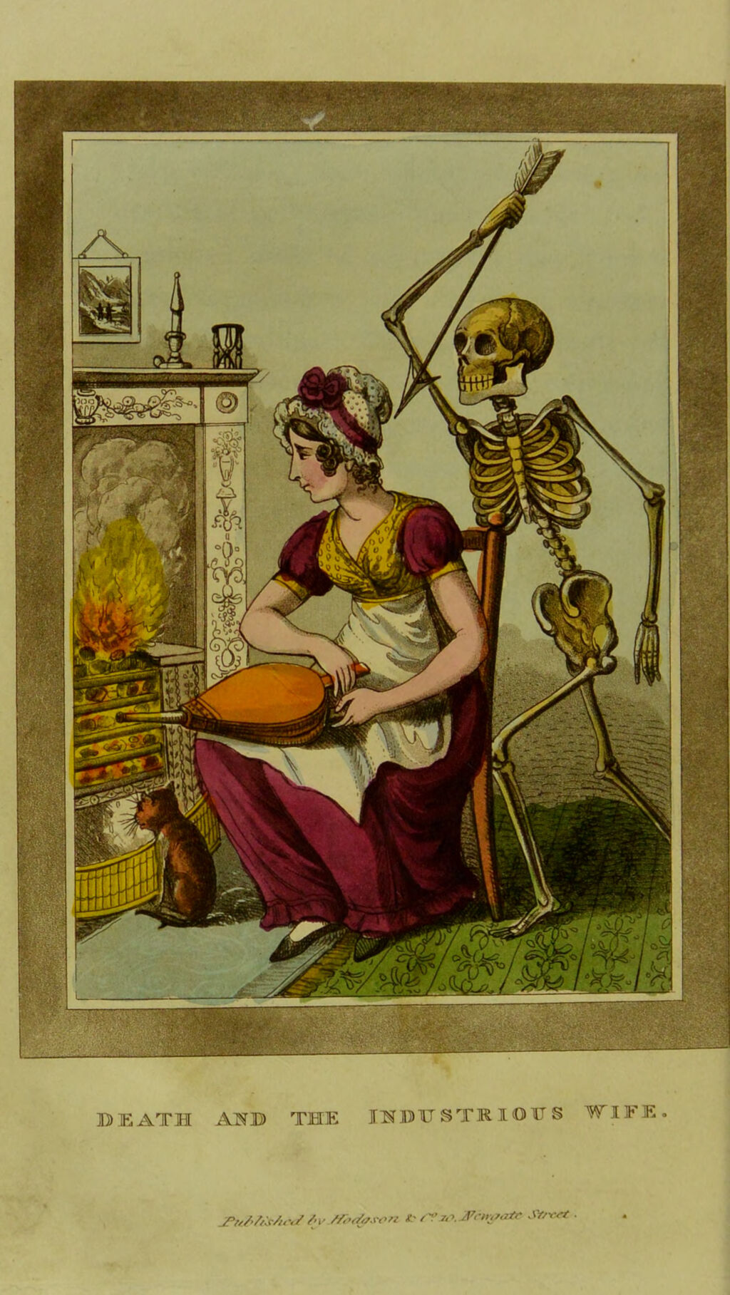Death and the industrious wife The British dance of death, 1823, Van Assen, p 33 Welcome collection