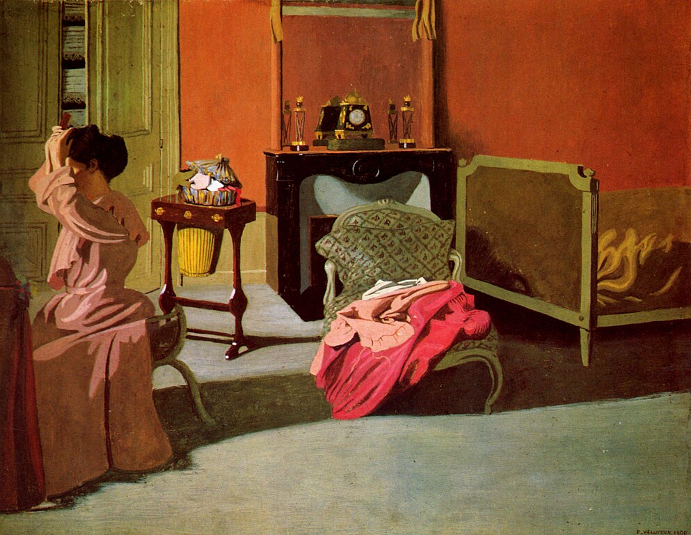 Félix_Vallotton,_1900_-_Femme_se_coiffant musée d'Orsay
