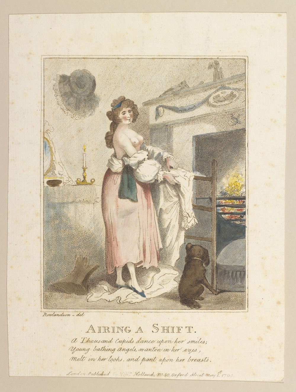 Thomas Rowlandson Airing a Shift May 1st 1790