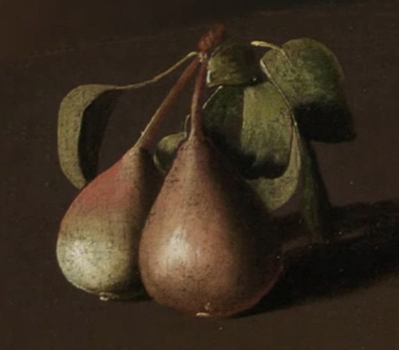 1644-45 zurbaran La Maison de Nazareth, Musee des Beaux-Arts de Cleveland poires