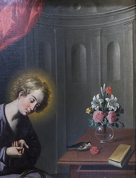 1645-50 El_Niño_de_la_Espina_(Francisco_de_Zurbarán) Museo de Bellas Artes Sevilla detail Jesus