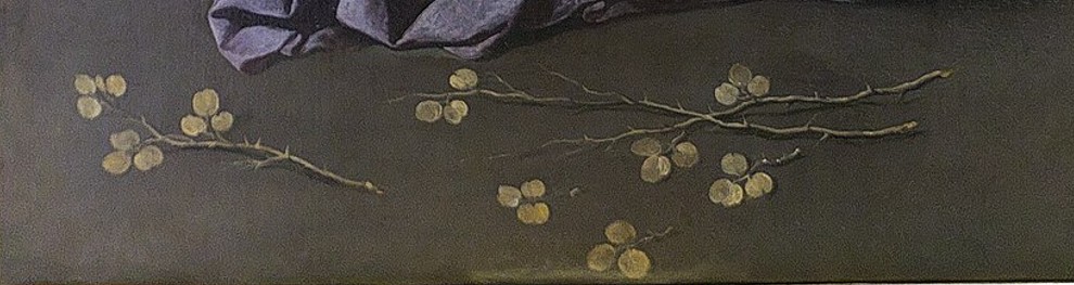 1645-50 El_Niño_de_la_Espina_(Francisco_de_Zurbarán) Museo de Bellas Artes Sevilla detail plantes