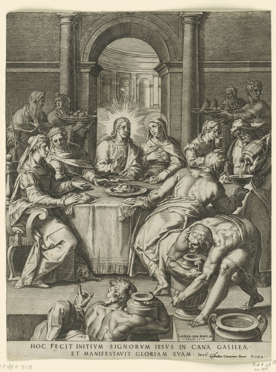 Cornelis_Cort Noces de Cana 1577