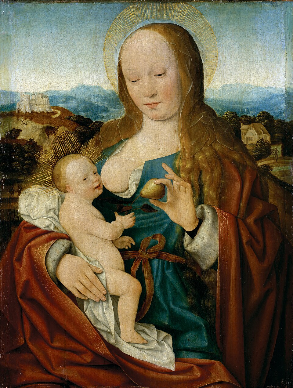 Madonna mit der Birne, Cleve, Joos van